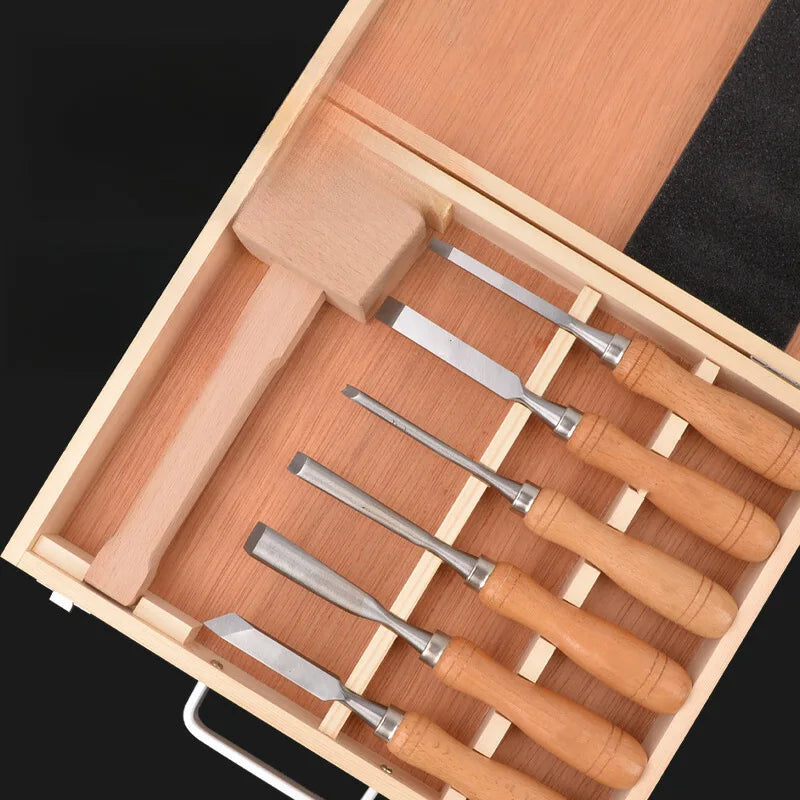 Tailai Premium Woodworking Tool Set: Essential Chisels and Mallet for Fine Woodworking and Carpentry