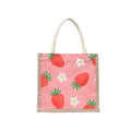 RUTH Factory Custom Eco-friendly Waxed Canvas Cotton Tote Bag Rope Handles Medium Size Premium Shopping Gift Packaging Printed
