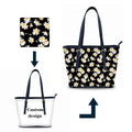 Lightweight Luxury Custom PU Leather Tote Bag Korean Style Handbag with Custom Design Fashionable Logo for Women