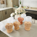 3D Valentine's Day Rose love Letter Candle Mold DIY Aromatherapy Plaster Drip Ornament Silicone Mold