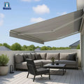 Full Cassette Awning  Customize Aluminum Waterproof Remote Control  with LED Lighting