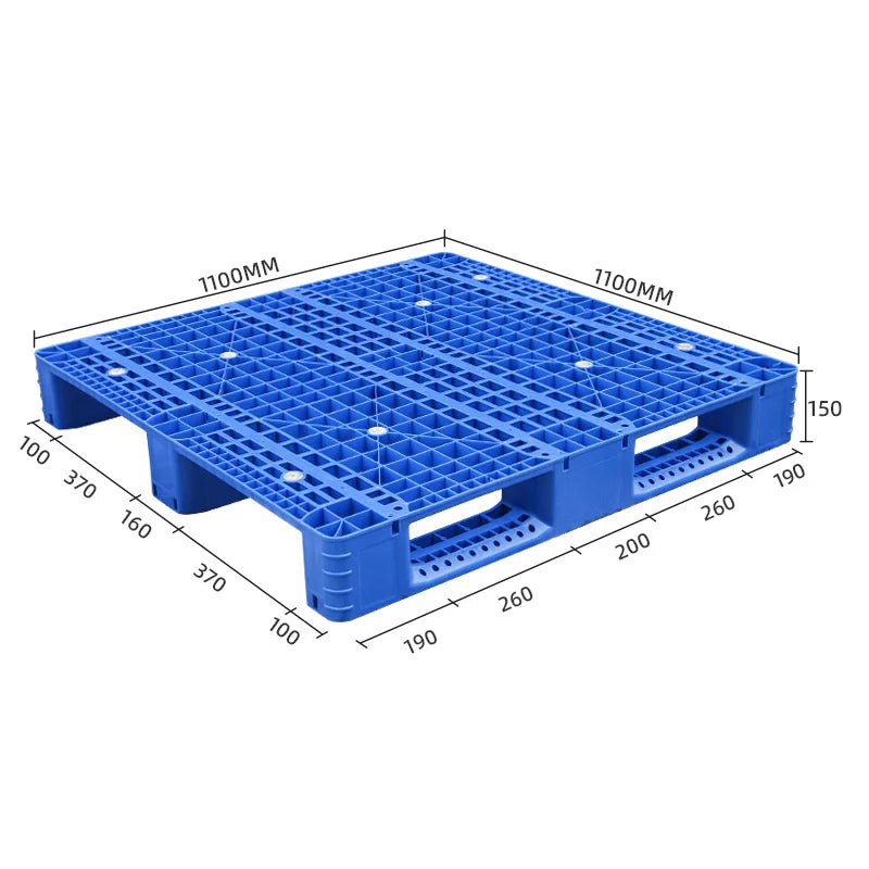 1100*1100*150MM HDPE Single Plastic Euro Pallet for Warehouse Radio Rack Recycling Flooring Grid Logistics Storage Application