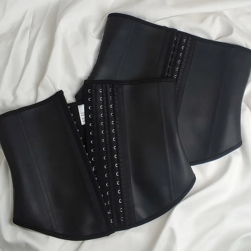 Iron Grip Sports Everyday Style XS Waist Cincher Thin Body Shaper with Hooks Decoration Breathable Abdomen Control Matte Latex