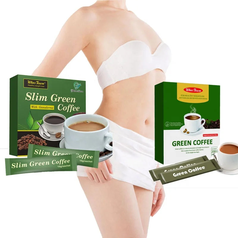 Green Coffee Wins Town Herbs Healthy Diet Control Powder Weight Loss Instant Slimming Green Coffee
