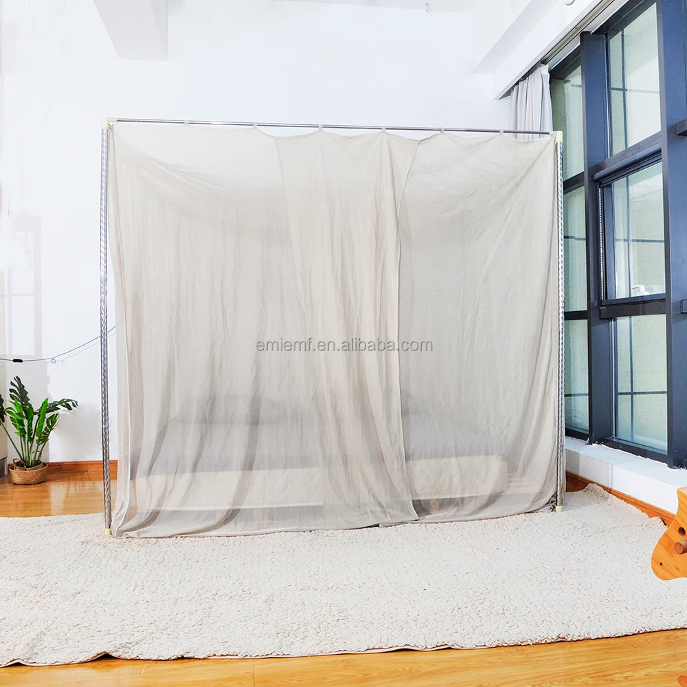 ESD EARTHING 100% Silver Mosquito Net & Bed Canopy Blocks EMF Shielding Anti-Radiation WiFi 5G Canopy