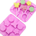 8-hole Insert Lollipop Silicone Mold Excluding Rods Silicone Chocolate Mold Manufacturer Direct Sales