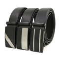 LQbelt Wholesale Custom New Adjustable Casual Automatic Buckle Belt Fashion Business Men Black PU Leather Belts