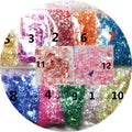 Colorful Glitter Candy Paper Fragments Sequins Cellophane for Slime Crystal Mud Filling Nail Diy Manual Material