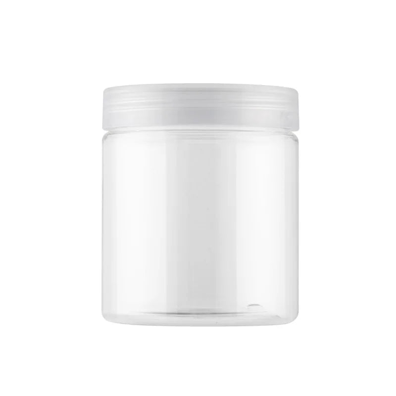 Wholesale Ningbo Packaging Bottles Cream Jars Round PET Plastic Cream Jars Cosmetic 200ml