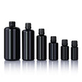 Stock 5ml-100ml Original Black Essential Oil & Face Cream Glass Bottle with Euro Dropper