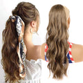 AliLeader Synthetic 24inch Drawstring Clip Ponytail Hair Extension Wavy Hairpiece Fake Ponytail Hair Clip for Women Pony Tail