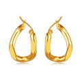 Minimalist Irregular 18k Gold Plating Earrings for Women Non Tarnish Waterproof Jewelry
