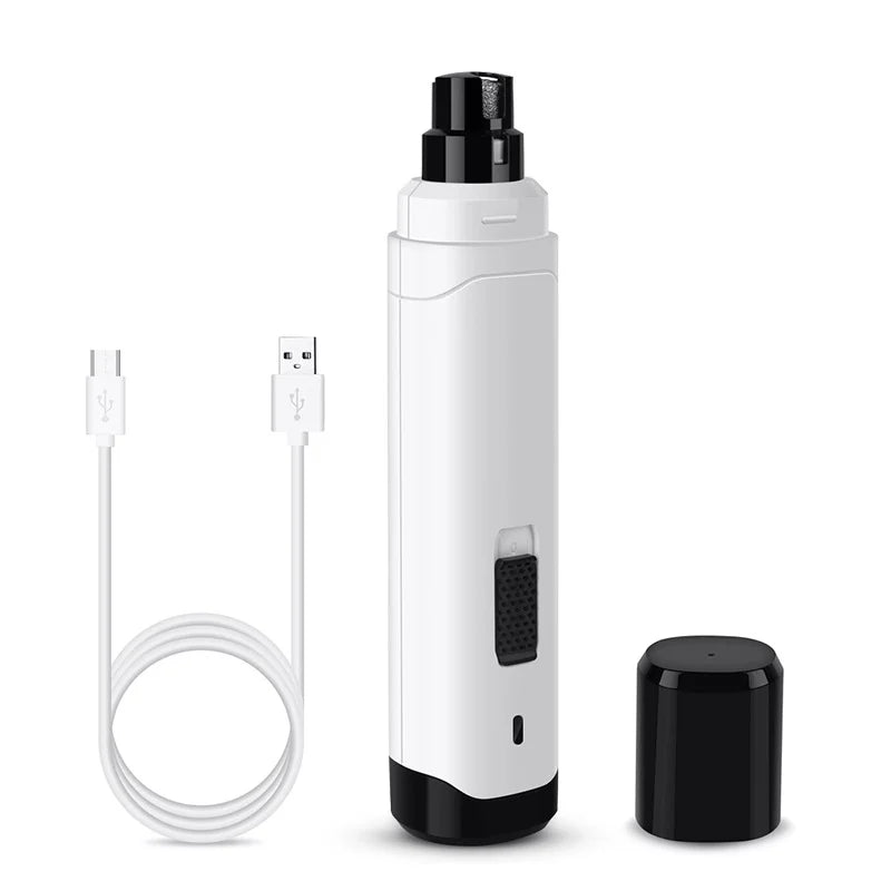 Custom Quiet USB Rechargeable Electric Pet Nail Grinder Dog and Cat Paw Grooming Tool Automatic Electric Pet Grooming Products
