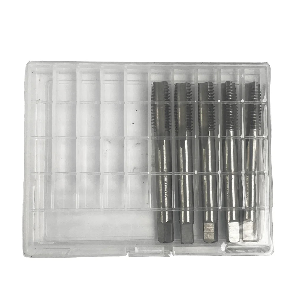 HSS M3 M4 M5 M6 M8 Machine Straight Fluted Screw Thread Metric Plug Hand Tap Drill Set Hand Tools Spiral Point Tap
