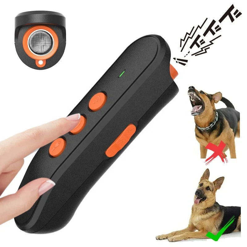 Ultrasonic Dog Barking Control Device Cat and Snake Repeller Portable Anti Dog Bite Outdoor Pet Scare Device OEM ODM Available