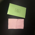 10cm Microfiber Jewelry Cleaning Cloth Custom Printed Logo Square Shape in White Pink Sterling Silver Polish for Custom Jewelry
