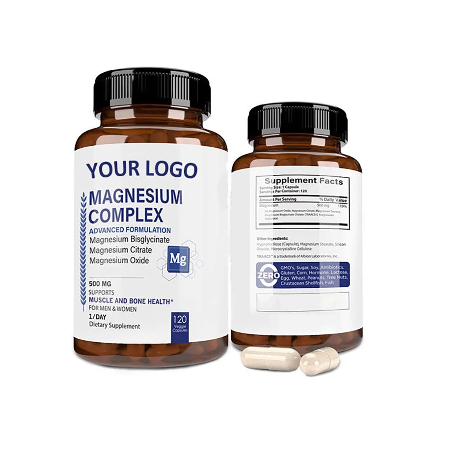 Magnesium L Threonate Capsules High Absorption Supplement Bioavailable Form for Healthy Sleep and Cognitive Support