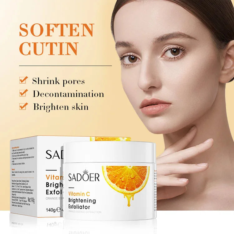 SADOER Shrink Pores Decontamination Brighten Skin Wholesale Vitamin C Brightening Exfoliator