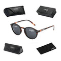 Round Polarized Sunglasses Retro Classic Steam Punk UV400 Sun Glasses for Women Men