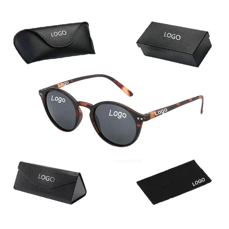 Round Polarized Sunglasses Retro Classic Steam Punk UV400 Sun Glasses for Women Men