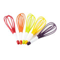 Baking Tools Foldable Silicone Long Handle Rotating Egg Whisk Beater Egg Mixer