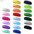 Embroidered Logo Tennis Sports Headband Moisture Wicking Cotton Terry Cloth Sweatband for Summer Athletes Athletic Headband