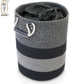 KUYUE Cotton Rope Storage Baskets Large Woven Basket Laundry Basket