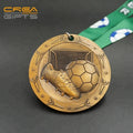 Modern Sports Medal Custom Metal Football 3d Medal Art Jersey Championship Gift Lanyard American Award Gold Metal Football Medal