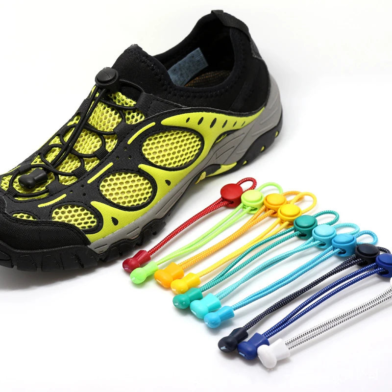 Custom Printed No Tie Elastic Shoelaces Locks Sneakers with Elastic Laces System Personalized Logo Comfortable and Stylish