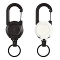 Black Outdoor Buckle Automatic Retractable Buckle Badge Holder Backpack Key Chain Belt Back Clip Badge Reel Convenient Buckle