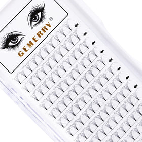 Gemerry Cashmere 10d 14d 20d Promade Narrow Premade Fans 8d Short Stem Russian Volume Lashes Superroot Premade Lash Extension