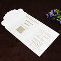 Elegant Trifold Pocket Marriage Invitation Pocket Wedding Invitation Card Cartes Dinvitation Custom Hot Stamping Wordings Design