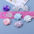 25mm Wholesale Imitation Pearl White Flatback Flower Resin Flower for Women Creative Phone Accessories
