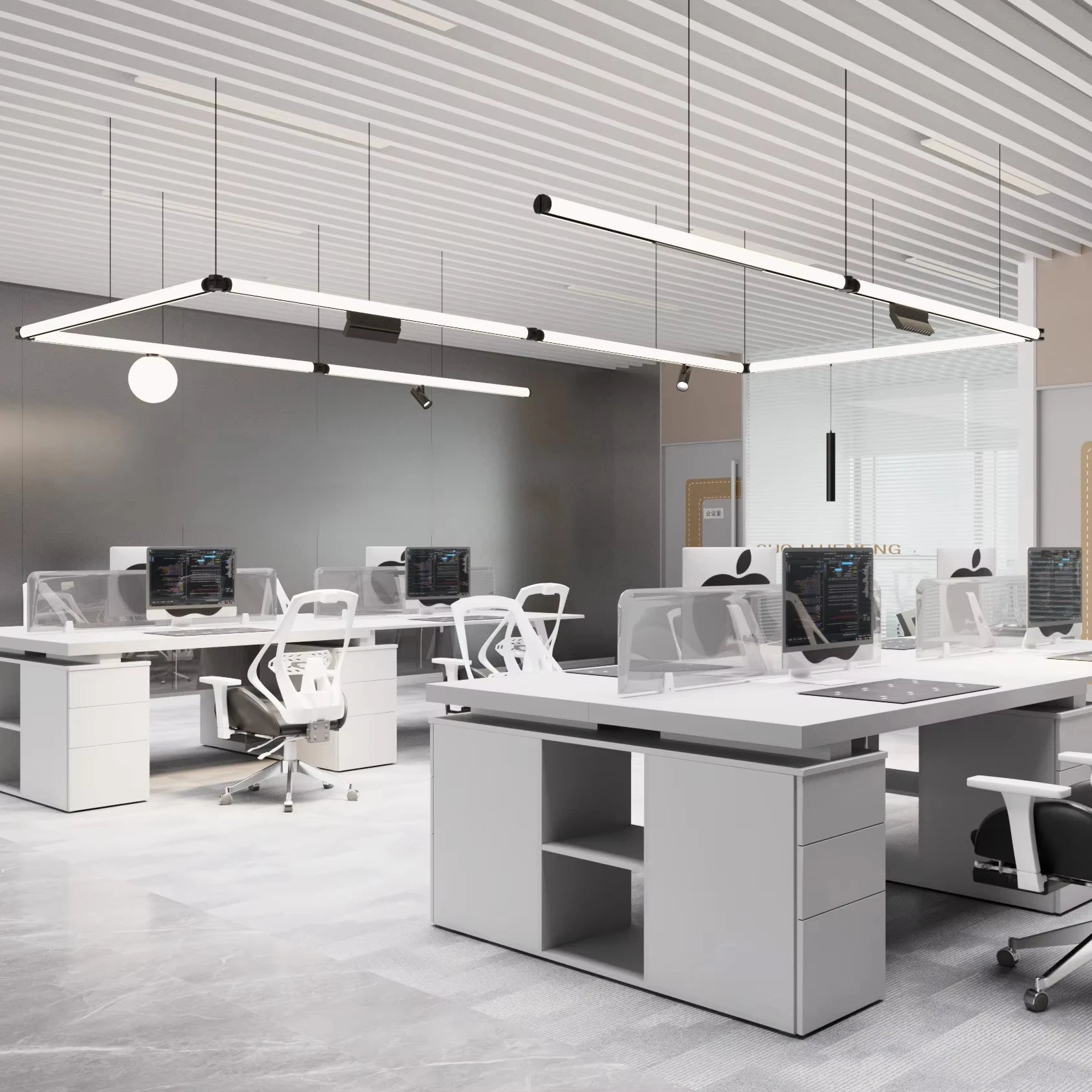 Modern 48V COB Architectural Magnetic Track Light System DIY Multitrack Low Voltage High CRI 90 for Indoor Office Aluminum Body