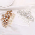 Wholesale Cheap Premium Trendy Clear Crystal and Rhinestone Bridal Wedding Hair Clip Hair Comb