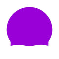 Custom Printed Logo Colorful Unisex High Elastic Silicone Bathing Hat for Long and Short Hair Dome Shape Non-Slip Swimming Caps