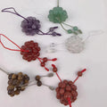 Fashion Handmade DIY Amethyst 6mm Beads Clear Quartz Telephone Strap for Mobile Phone