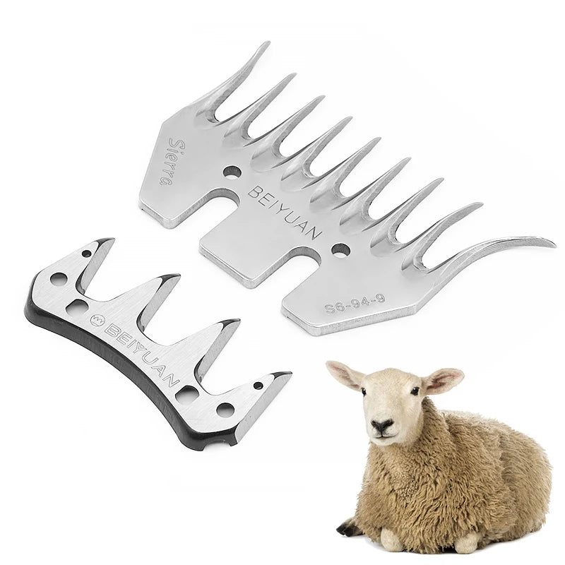 Sheep Clipper Blade Sheep Goat Farm Horse Wool Scissors Sheep Clippers Blades Kit Stainless Steel Wool Scissors Blades