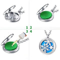Factory Direct 316L Titanium Steel Link Chain Stainless Steel Hollow Aromatherapy Pendant for Anniversary Wholesale Essential