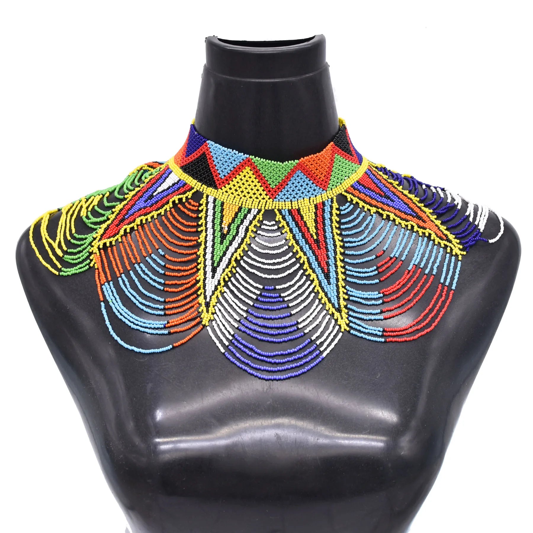 Colorful Beaded Necklace Maasai Necklace South African Necklace for Women Best Gift