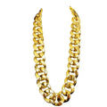 Big Initial Plastic Choker Chunky HipHop Chain Necklace