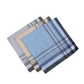 Manufacturer Bulk Wholesale 3pcs Set Cheap Vintage Striped 15*15inch Cotton Handkerchiefs Pocket Square Hanky for Men Women