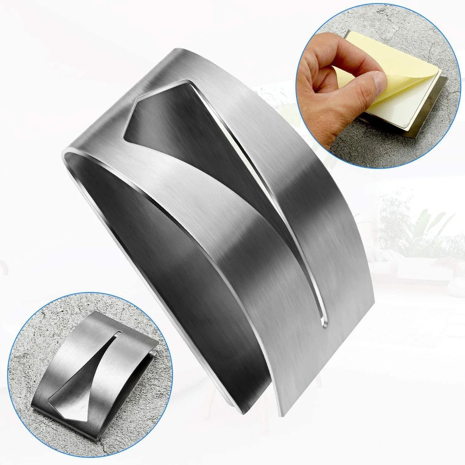 Wholesale Modern Kitchen Towel Hangers Towel Holders Single Layer Wall Mounted Stainless Steel Self Adhesive Bathroom Towel