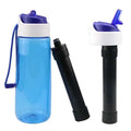 BPA Free Survival Water Filter Bottle Outdoor Portable Insulted Water Filter Bottle with Filter Straw Purifier