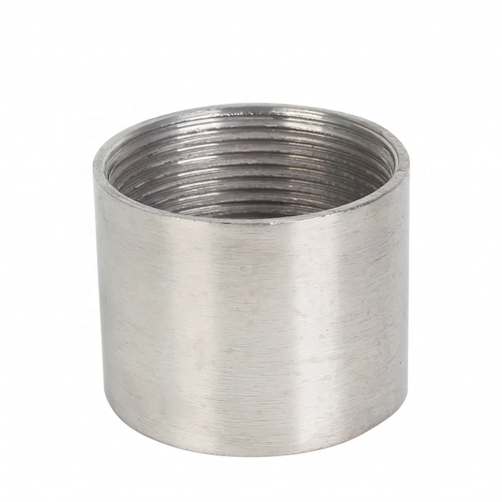 Aohoy Stainless Steel SS304/SS316 Polished Pipe Cut in Half Female BSP G Thread Coupling