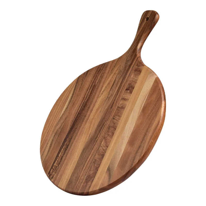 Acacia Wood Cutting Board Pizza Bread Steak Dining Board Wooden Material Chopping Blocks with Handle