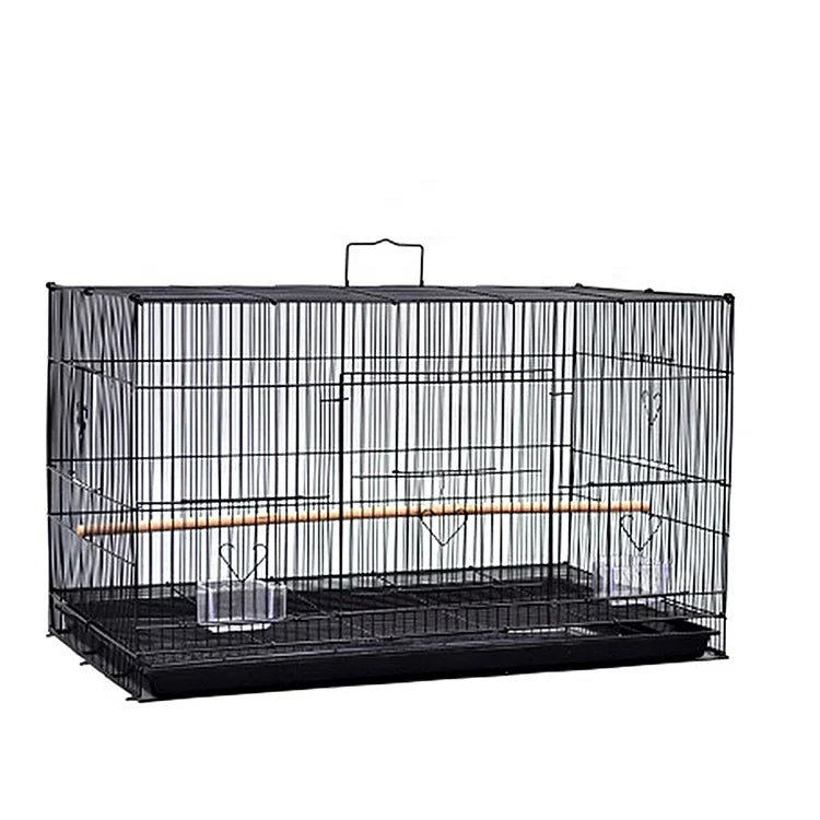 Low Price Stainless Steel Large Mini Parrot Plastic Trays Automatic Bird Cage Play Top Decoration Metal Hanging