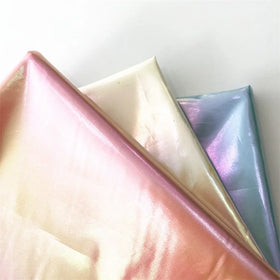 100% Polyester Taffeta Fabric with Dazzling Gilding Gold Blocking Bronzing for Girls' Down Jacket Outdoor Fashion Accessory