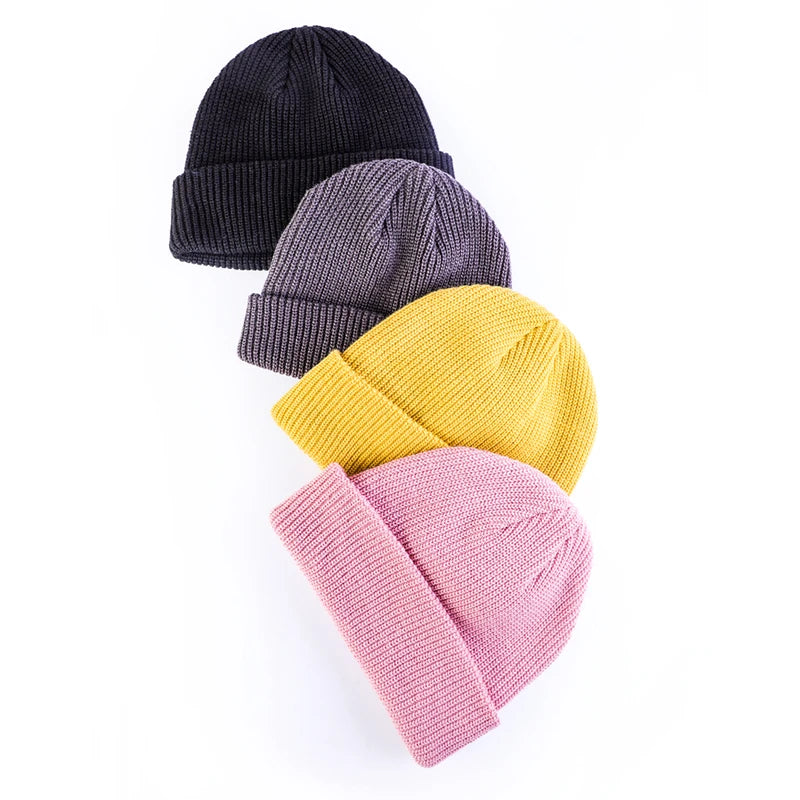 Custom Embroidered Logo Winter Beanie Hats Men Women Ribbed Cable Acrylic Knit Eco-friendly Dye Bows Character Headwear