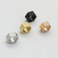 Yudan Jewelry Wholesale Stainless Steel Hexagon Spacer Bead Charm